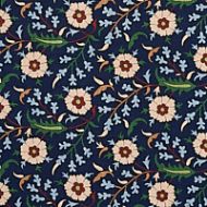 Schumacher: Floralia 179951 Indigo