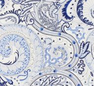 Scalamandre: Malabar Paisley Embroidery SC 0002 27124 Porcelain