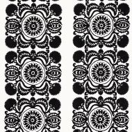 Schumacher: Castanet Embroidery 70263 Black