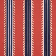 Schumacher: Etruscan Stripe 80721 Red & Blue