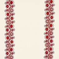 Schumacher: Theodora Embroidery 80742 Red