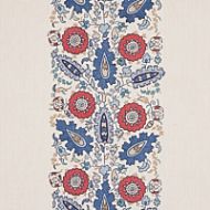 Schumacher: Anatolia Embroidery 80750 Blue & Red