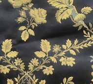 Old World Weavers for Scalamandre: Lampas Torcello SB 0001 7801 Gold on Black