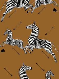Scalamandre: Zebras Vinyl Wallpaper SC 0003 WP81388MV Safari Brown