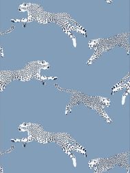 Scalamandre: Leaping Cheetah SC 0004 WP88449 Cloud Nine