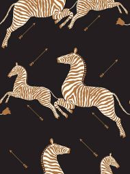 5007011 Iconic Leopard Linen by Schumacher Wallpaper