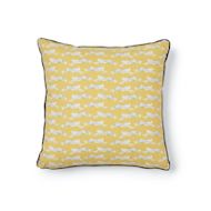 Schumacher: Leaping Leopards 16" Pillow SO17774103 Yellow