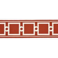 Scalamandre: Square Link Embroidered Tape SC 0005 T3287 Carnelian